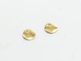 200pcs Textured Round Earring Charms - 8mm - R125