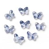 200pcs Butterfly Glass Charms Beads for Jewelry Making
