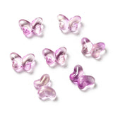 200pcs Butterfly Glass Charms Beads for Jewelry Making