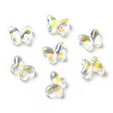 200pcs Butterfly Glass Charms Beads for Jewelry Making
