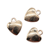 200pcs Heart Charms 11x10mm KC Silver Bronze Jewelry Making