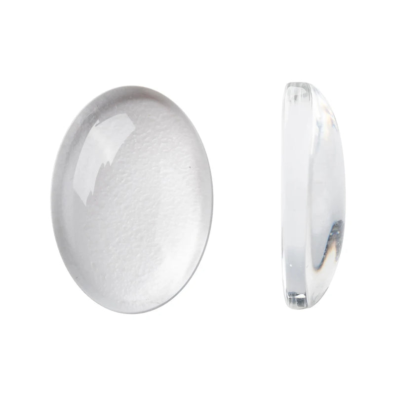 200pcs Clear Oval Glass Cabochons 10-40mm DIY Jewelry Making Accessories