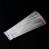 200pcs 6*27cm Clear Resealable Cellophane Bags Self Adhesive Seal