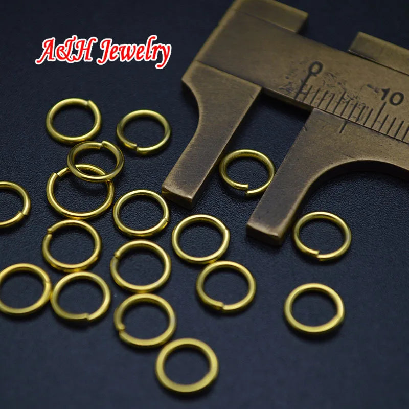 200pcs 7mm Jump Rings for Pendant & Clasp, DIY Findings