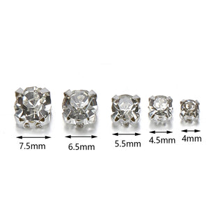 200pcs Glitter Crystal Claw Rhinestone for Crafts