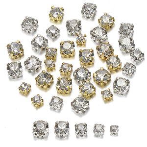 200pcs Glitter Crystal Claw Rhinestone for Crafts