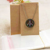 200pcs DIY Blank Necklace Card Jewelry Display Card Hang Tag 4.5*8cm