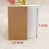 200pcs DIY Blank Necklace Card Jewelry Display Card Hang Tag 4.5*8cm