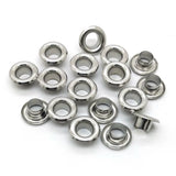 200pcs Stainless Steel Eyelet Core Grommet for Jewelry Making 9x4.5mm Hole