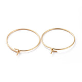 200pcs Stainless Steel Big Hoop Earring Wine Glass Charms Rings