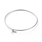 200pcs Stainless Steel Big Hoop Earring Wine Glass Charms Rings