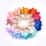 200pcs Flower Pendant Iron Finding Cloth and ABS Plastic Pearl