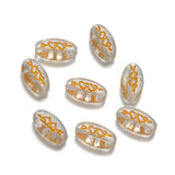 200pcs Colorful Acrylic Jewelry Beads Enamel Hearts Arrow Painting Spacers