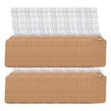 200pcs Brown Clothing Display Hanging String Jewelry Pendant Shop Paper Tag