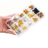 200pcs Hair Cuff Dread Beads Alloy Leaves Pendant Hair Accessories