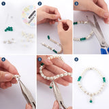 200pcs Wavy Lace Rhinestone Spacer Beads 6x3mm