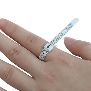 200pcs Finger Gauge Ring Sizer for Wedding Band Tester