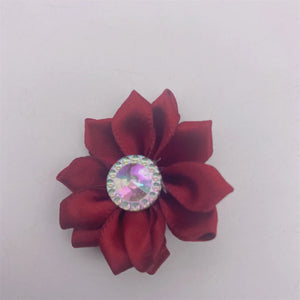200pcs Beaded Small Satin Ribbon Rose Flower Bow Craft Wedding Decoration