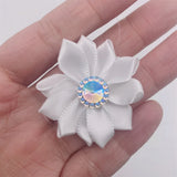 200pcs Beaded Small Satin Ribbon Rose Flower Bow Craft Wedding Decoration