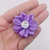200pcs Beaded Small Satin Ribbon Rose Flower Bow Craft Wedding Decoration