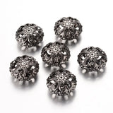 200pcs Mixed Iron Filigree Hollow Beads 23x12.5mm DIY Jewelry Finding