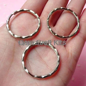 200pcs Round Key Holder 25-28mm Key Clasp Split Ring Key Chains