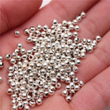200pcs Mini Copper Charm Beads 2mm 3mm Spacer DIY Jewelry Findings
