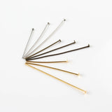 200pcs Head Pins Gold/Silver/Rhodium/Bronze Ball Pins DIY Needles