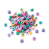 200pcs Eye Round Polymer Clay Beads for Jewelry Making