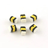 200pcs Mixed Shape Polymer Clay Beads, 7~14x7~12x4~6mm