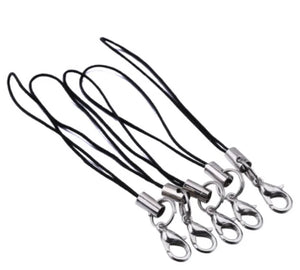 200pcs Mobile Phone Lanyard Cords Lobster Clasp Rope Hooks Strap Charms Keyring