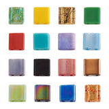 200pcs Multicolor 2-Hole Tila Beads Rectangle Czech Glass Seed Beads