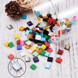 200pcs Multicolor 2-Hole Tila Beads Rectangle Czech Glass Seed Beads
