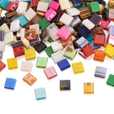 200pcs Multicolor 2-Hole Tila Beads Rectangle Czech Glass Seed Beads