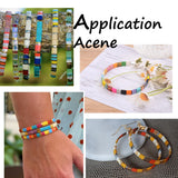200pcs Multicolor 2-Hole Tila Beads Rectangle Czech Glass Seed Beads