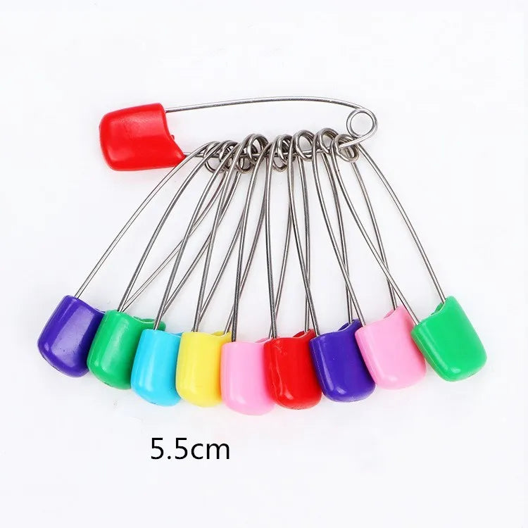 200pcs Candy Safety Pins Findings Clips Baby Care Shower Diaper Pins
