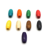 200pcs Eco-friendly Oval Wooded Beads DIY Beading Bracelet Jewelry