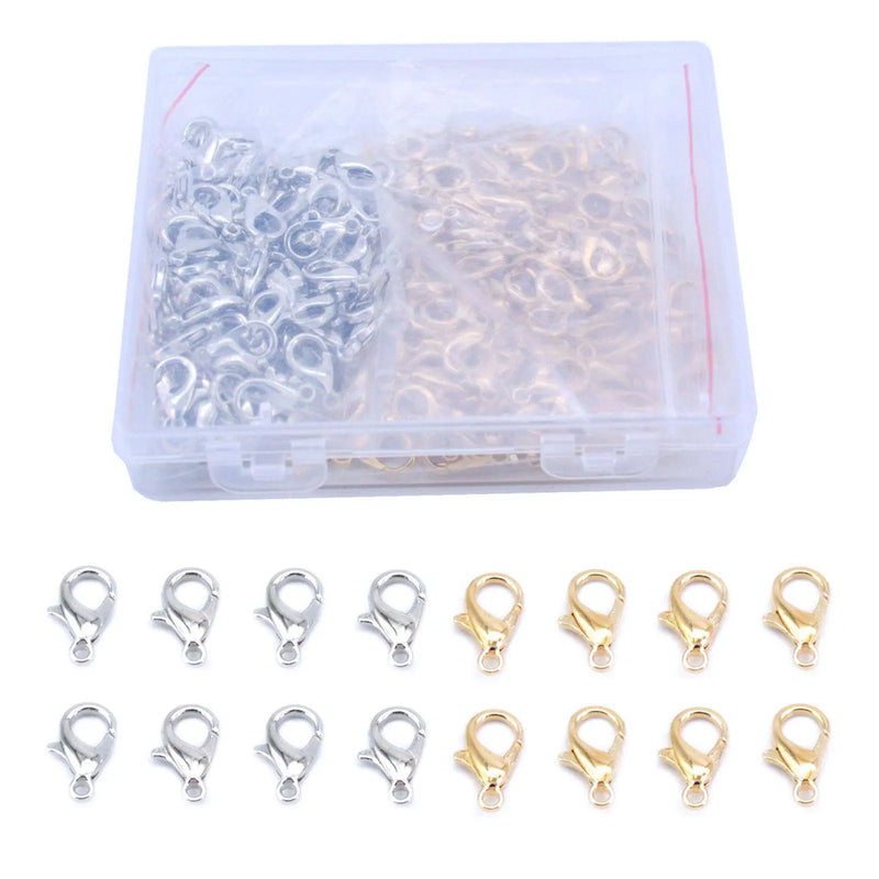 200pcs Mini Alloy Craft Lobster Clasp Set for Jewellery Making