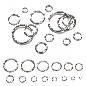 200pcs Steel Circle Jump Rings for Jewelry Making DIY