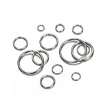 200pcs Steel Circle Jump Rings for Jewelry Making DIY