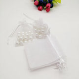 200pcs Organza Jewelry Bags Pouch Drawstring Organza Bag Wedding