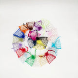 200pcs Organza Jewelry Bags Pouch Drawstring Organza Bag Wedding