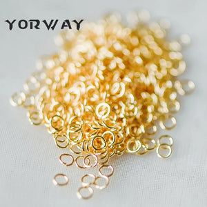 200pcs Gold/ Silver Open Jump Rings, Split Rings, 2.5mm/5mm, 26 Gauge