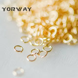 200pcs Gold/ Silver Open Jump Rings, Split Rings, 2.5mm/5mm, 26 Gauge