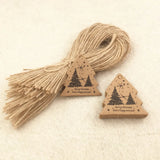 200pcs Merry Christmas Gift Tags + Strings DIY Gift Boxes