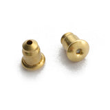 200 Raw Brass Earring Studs Back Stopper DIY Jewelry Making