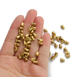 200 Raw Brass Earring Studs Back Stopper DIY Jewelry Making