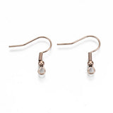 200pcs Stainless Steel Earring Hook Ear Wire Clasps for Jewelry Making 21x22mm
