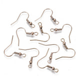 200pcs Stainless Steel Earring Hook Ear Wire Clasps for Jewelry Making 21x22mm