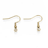 200pcs Stainless Steel Earring Hook Ear Wire Clasps for Jewelry Making 21x22mm